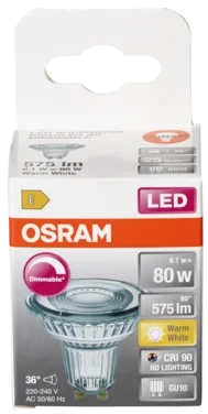Led Spot Par16 80 Dim 927 Gu10 Osram