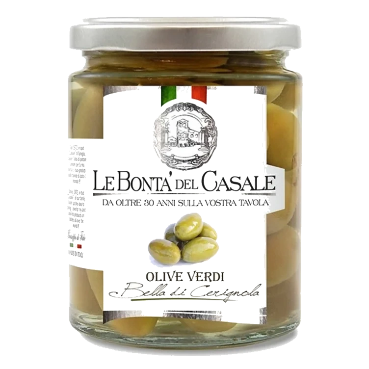 Oliven Grønne i Saltlake 280g Dispac