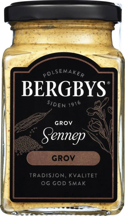 Sennep Grov 230g Bergbys