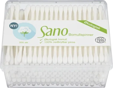 Sano bomullspinner 200 stk