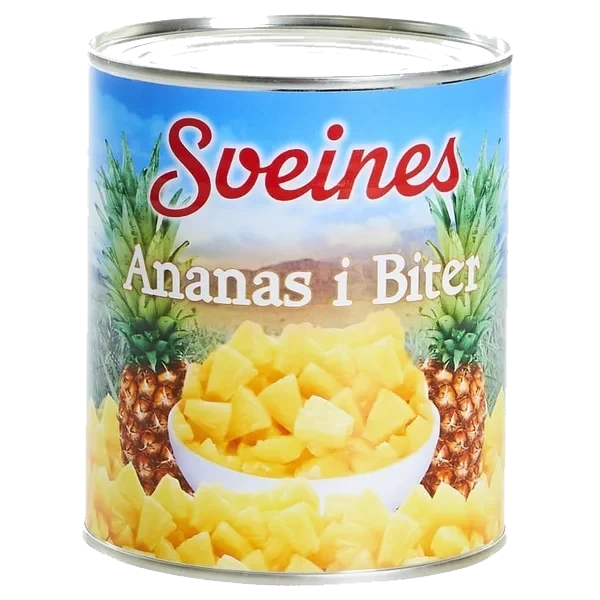 Ananas I Biter I Juice 850g Sveines