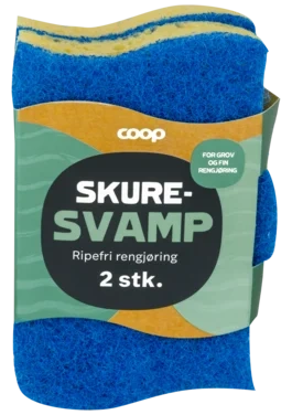 Skuresvamp Blå 2stk Coop