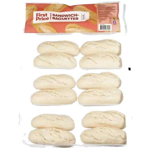 Sandwichbaguetter Fine 16x75g First Price