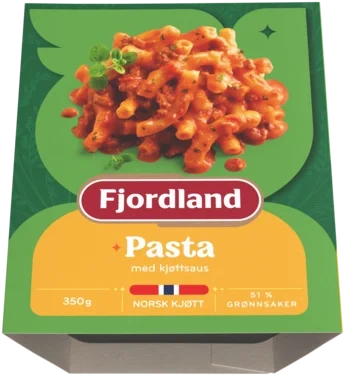 Fjordland Pasta med Kjøttsaus i skål 350g