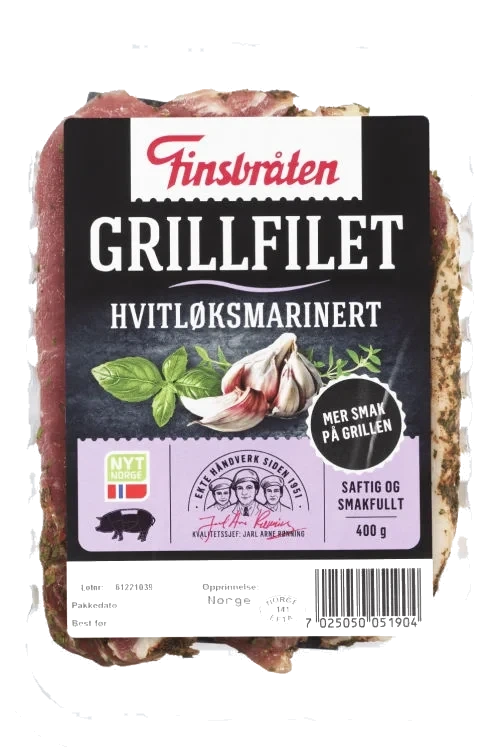 Grillfilet Hvitløksmarinert 400g Finsbråten