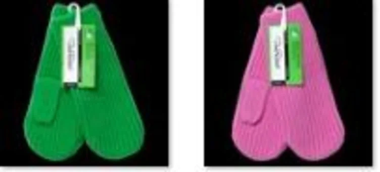 Wool Mittens Green/Pink Onesize Pierre Robert