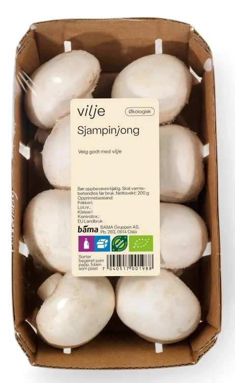Champignon 200g Økologisk
