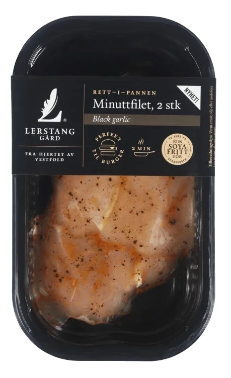 Kylling Minuttfilet Black Garlic 200g Enh Lerstang