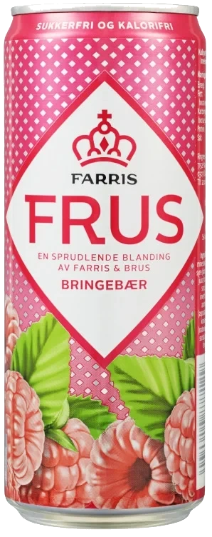 Farris Frus Bringebær 0,33l boks