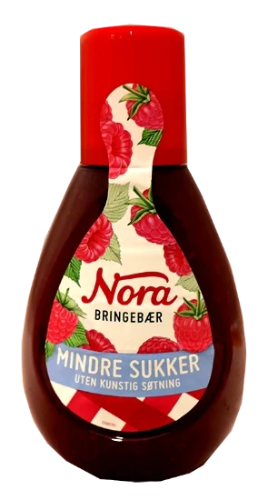 Nora Squeezy Bringebær 400g