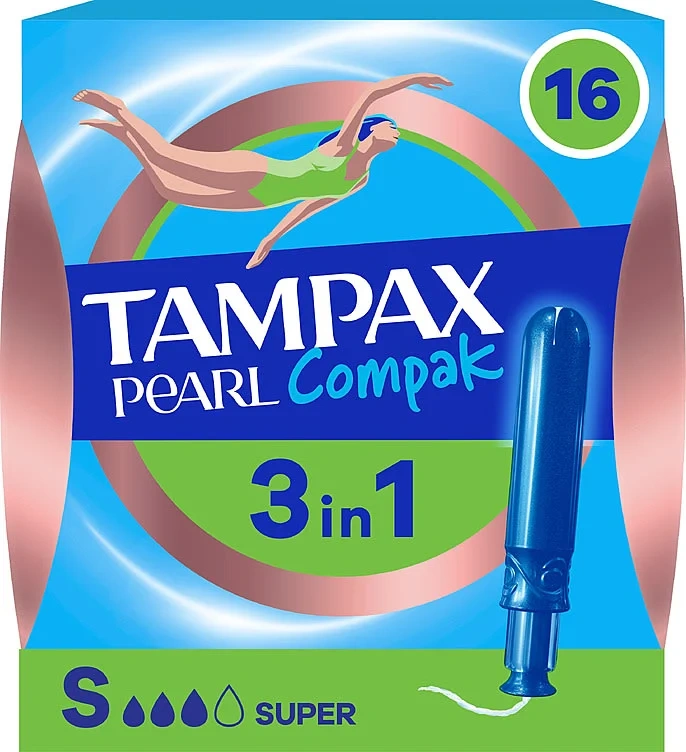 Tampax Compak Pearl Super 16stk