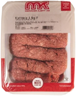 Kjøttdeig Rå Meråker Kjøtt As