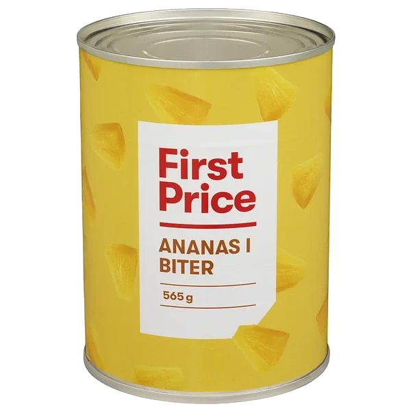 Ananas i Biter i Juice 565g First Price