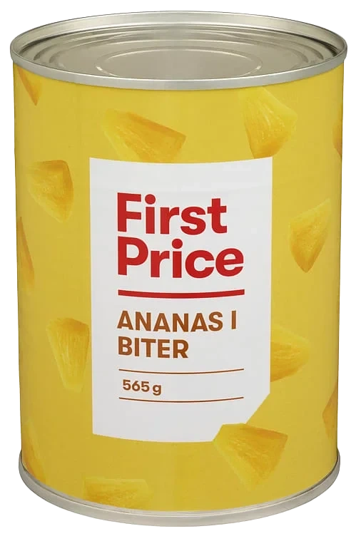 Ananas i Biter i Juice 565g First Price