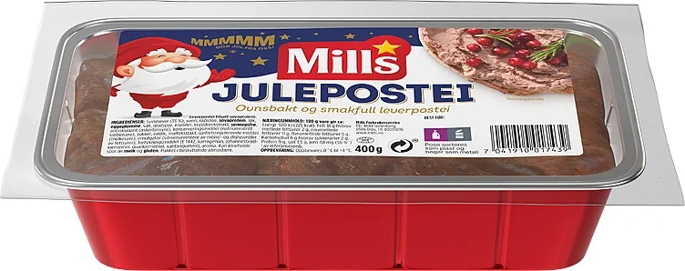 Mills Ovnsbakt Julepostei 400g