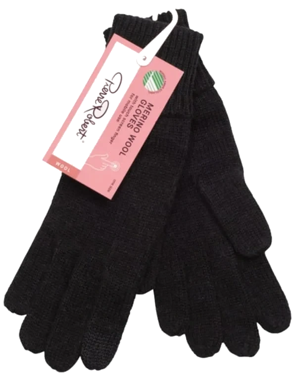 Wool Gloves Black Onesize Pierre-Robert