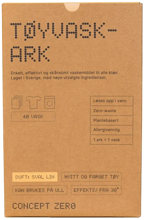 Concept Zero Vaskeark 40stk