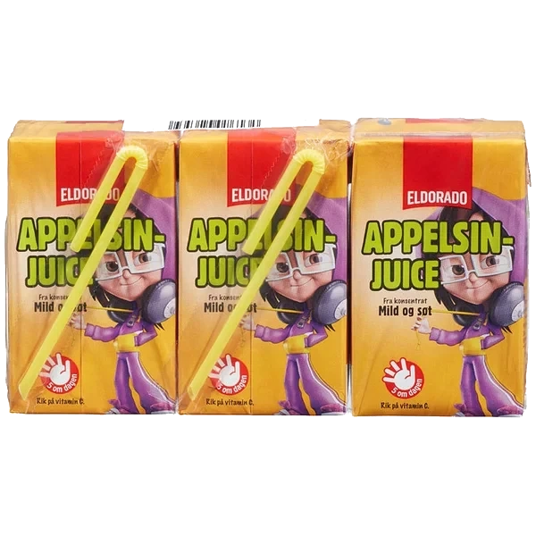 Appelsinjuice 3x250ml Eldorado