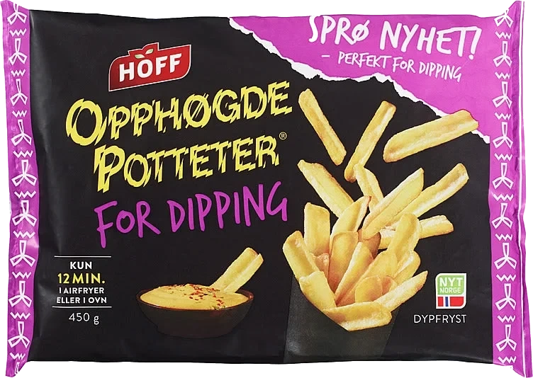 Opphøgde Potteter for Dipping 450g Hoff