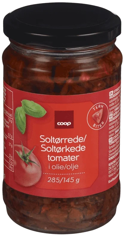 Sundried tomatoes cubic cut (basil)