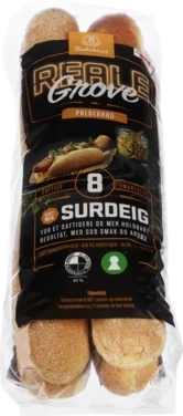 Pølsebrød Grove 8pk 410g Reale