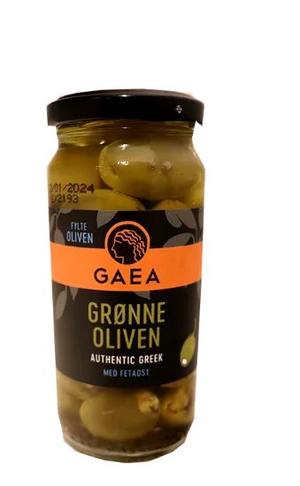 Grønne Oliven M/Fetaost 230g