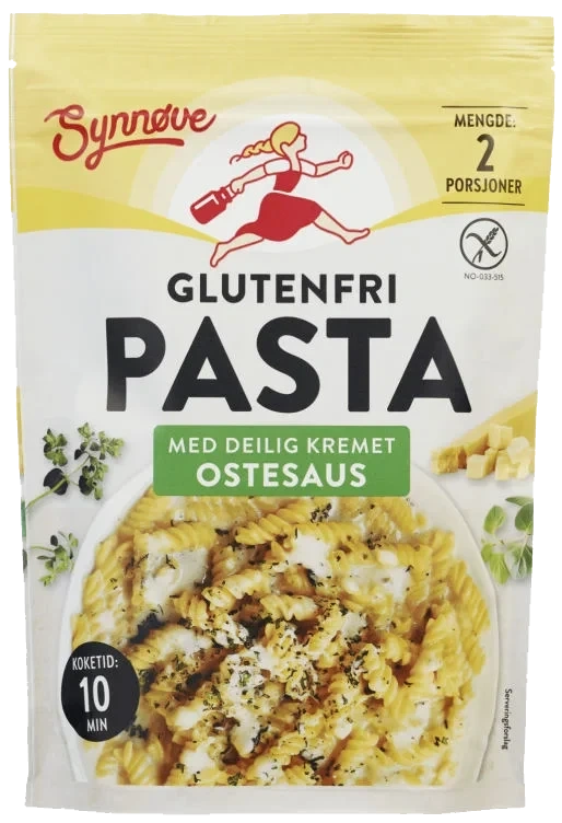 Pasta m/Ostesaus Gl.Fri 148g Synnøve