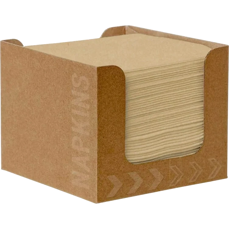 Dispenserboks m/biodunisoft 20cm naturbrun 50stk