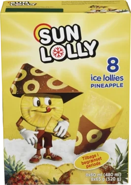 Sun Lolly Ananas 8stk
