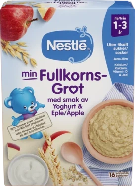 Min Fullkornsgrøt Yoghurt Eple 1-3år 450g