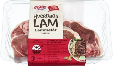Lam Lårskiver Hverdagslam Ca500g Gilde