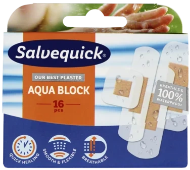 Plaster Aqua Block 16stk Salvequick