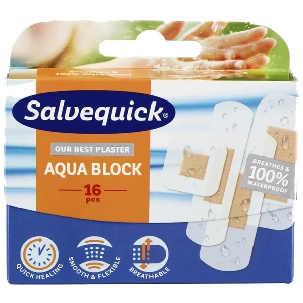 Plaster Aqua Block 16stk Salvequick