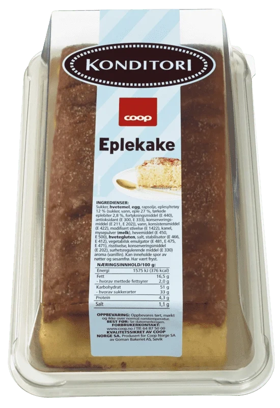 Coop Eplekake 400g