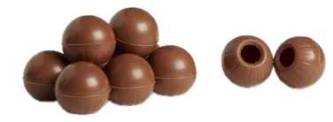 Trøffel Skall- Melkesjokolade Valrhona 504stk
