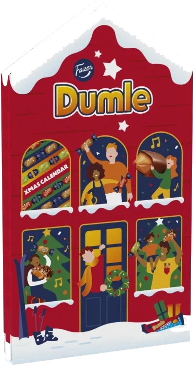 Dumle Julekalender m/Sjokolade 210g Fazer