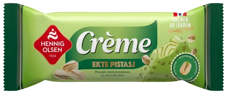Creme Pistasj Fløteis 110ml Hennig-Olsen
