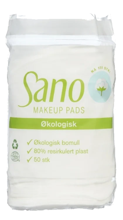Makeup Pads Økologisk 50stk Sano