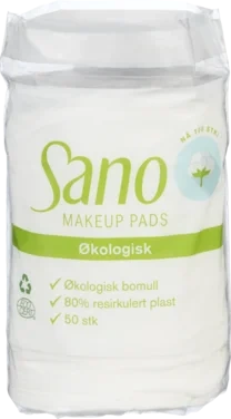 Makeup Pads Økologisk 50stk Sano