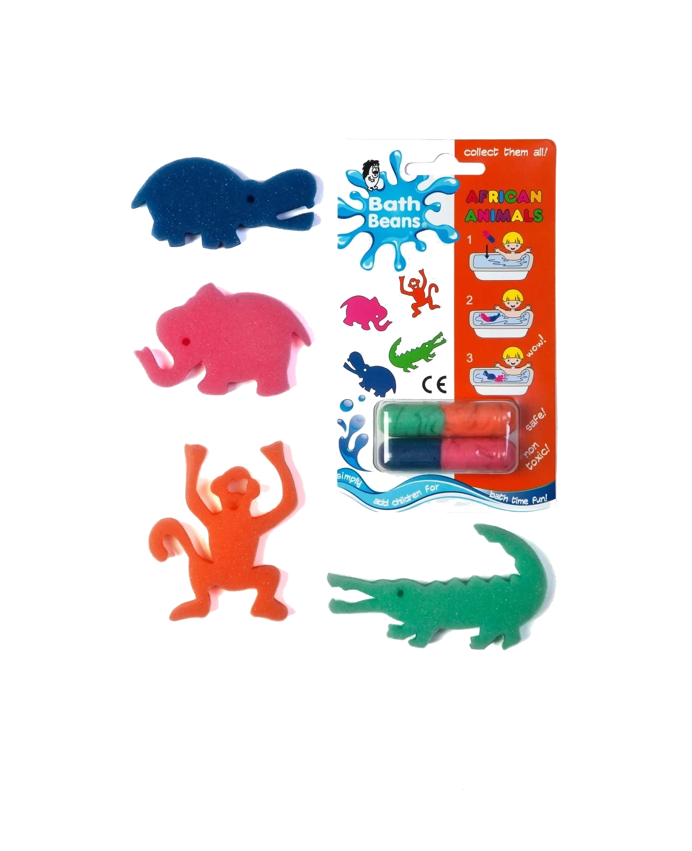 The Bean People Bath Beans African Animals