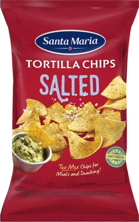 Tortilla Chips Salt 475g Santa Maria