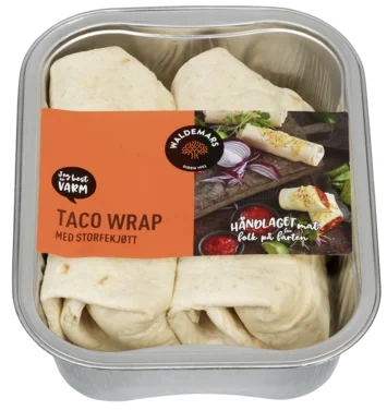 Wrap Taco m/Kjøtt 160g 2stk
