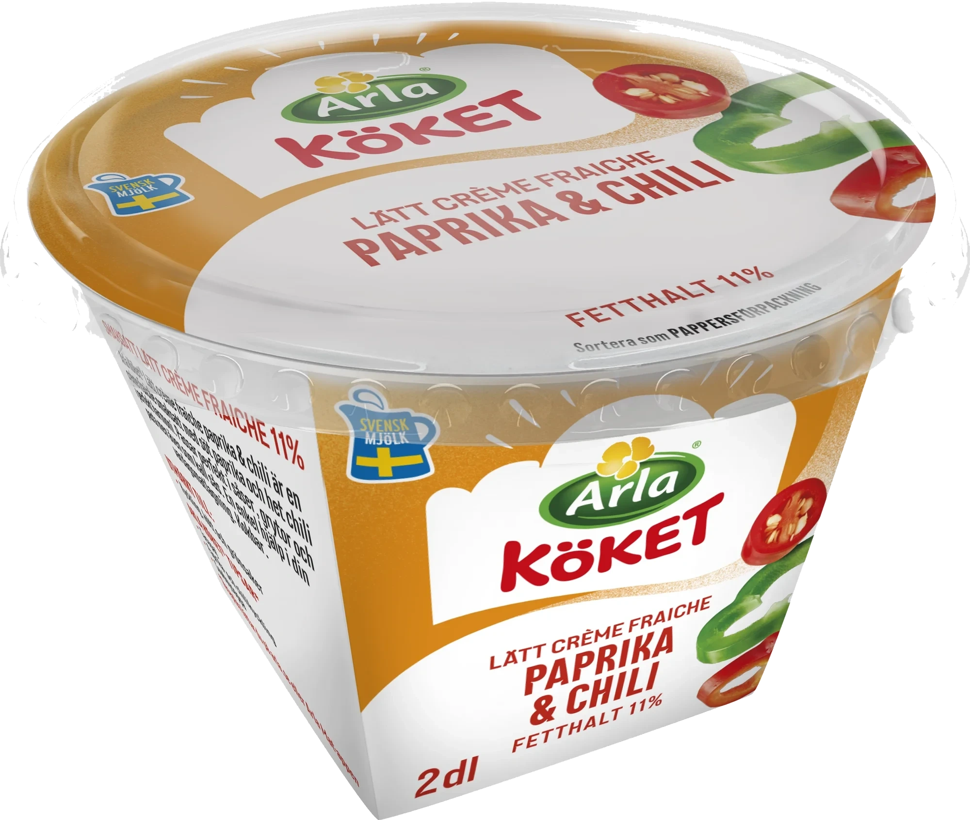 Lätt crème fraiche paprika / chili 11%