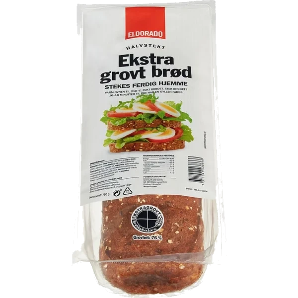 Grovbrød Lettstekt 750g Eldorado