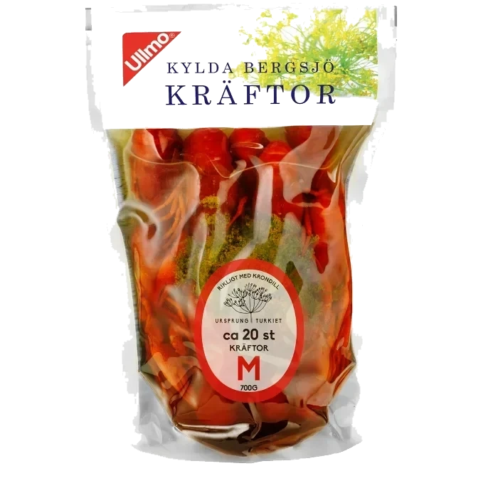 Kräftor Färska ca 20st 700g Ullmo