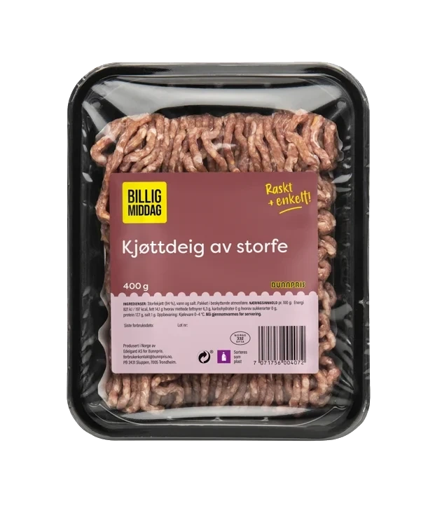 KJØTTDEIG AV STORFE 400 g