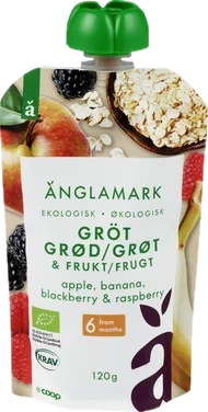 Smoothie Apple/banana/blackberry/raspberry/porridg