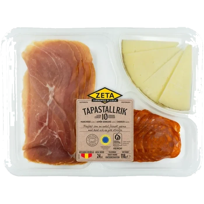 Tapastallrik med Manchego 118g Zeta