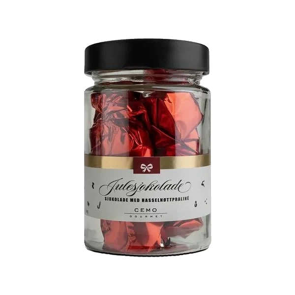 Julesjokolade med Hassselnøttpraliné