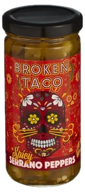 Broken Taco Spicy Serrano Peppers 226g